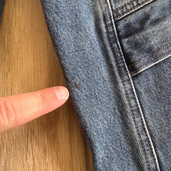 AGOLDE Cooper Cargo Jeans Women's 24 Blue Denim Medium Wash Pockets Utility - Picture 5 of 10